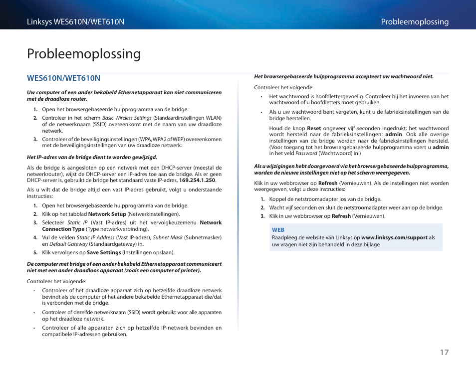Probleemoplossing, Wes610n/wet610n | Cisco WES610N User Manual | Page 312 / 546