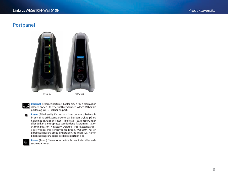 Portpanel | Cisco WES610N User Manual | Page 319 / 546