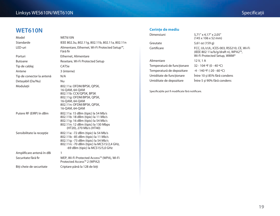 Wet610n, Wet610n 19 | Cisco WES610N User Manual | Page 398 / 546