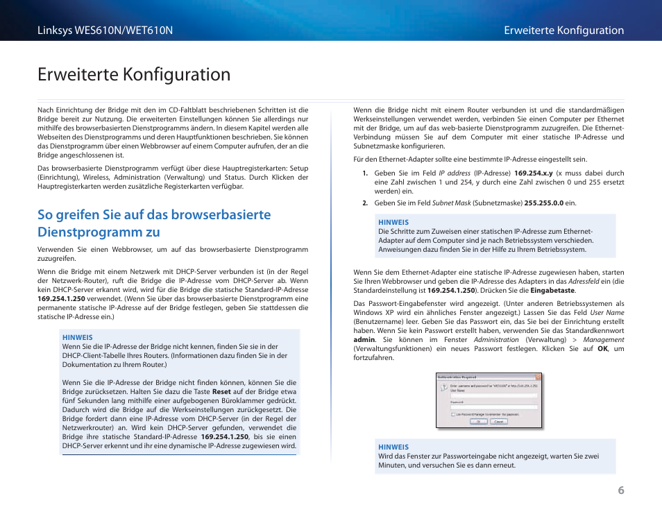 Erweiterte konfiguration | Cisco WES610N User Manual | Page 91 / 546