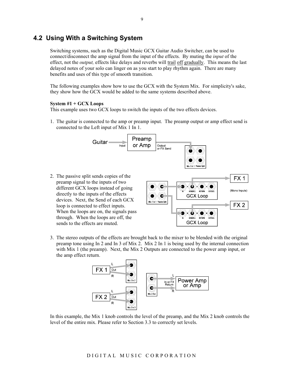 2 using with a switching system | Voodoo Lab System Mix User Manual | Page 11 / 15