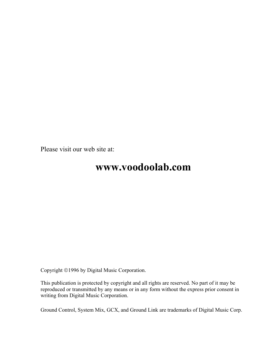 Voodoo Lab System Mix User Manual | Page 2 / 15
