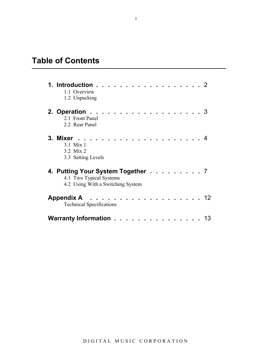 Voodoo Lab System Mix User Manual | Page 3 / 15
