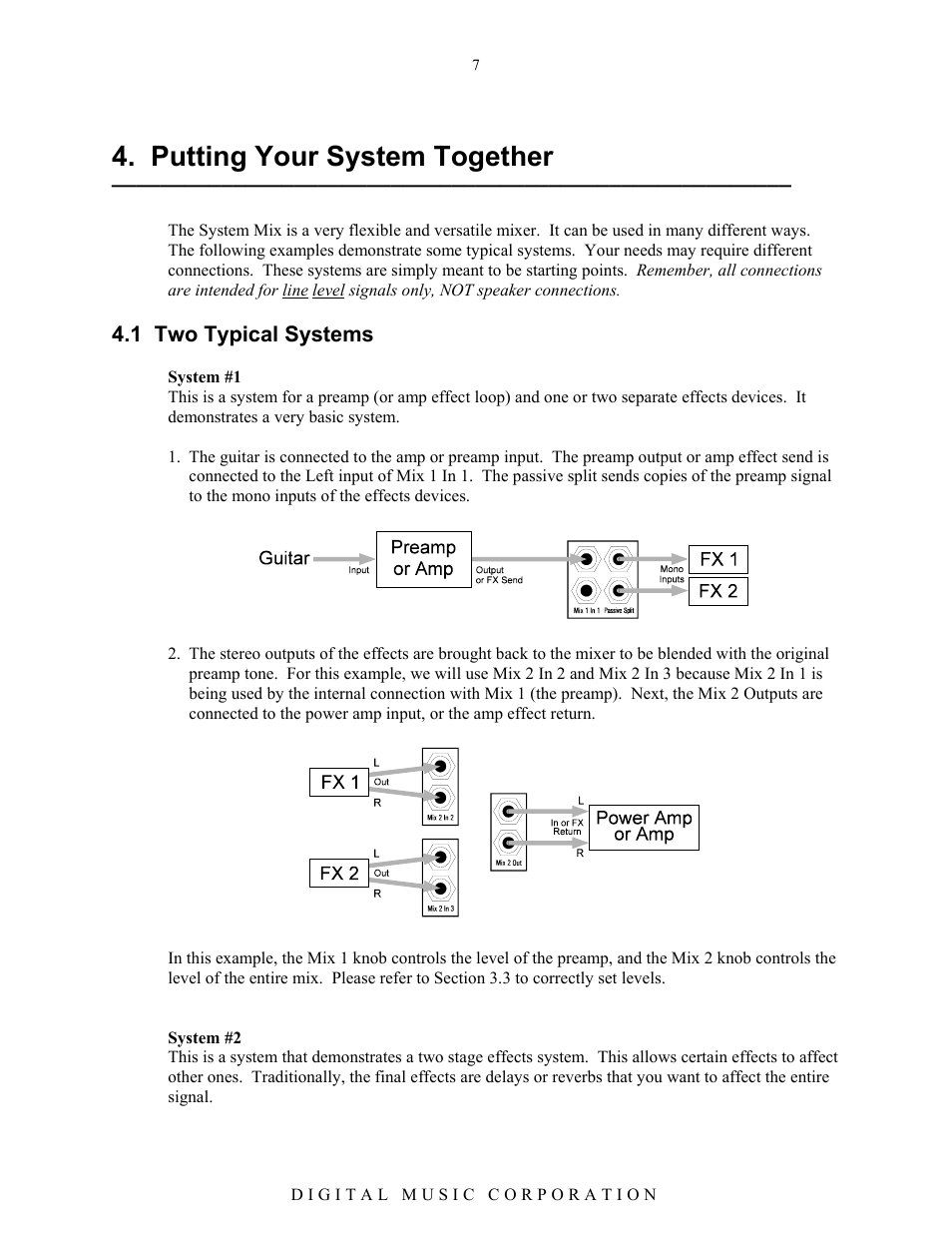 Putting your system together | Voodoo Lab System Mix User Manual | Page 9 / 15
