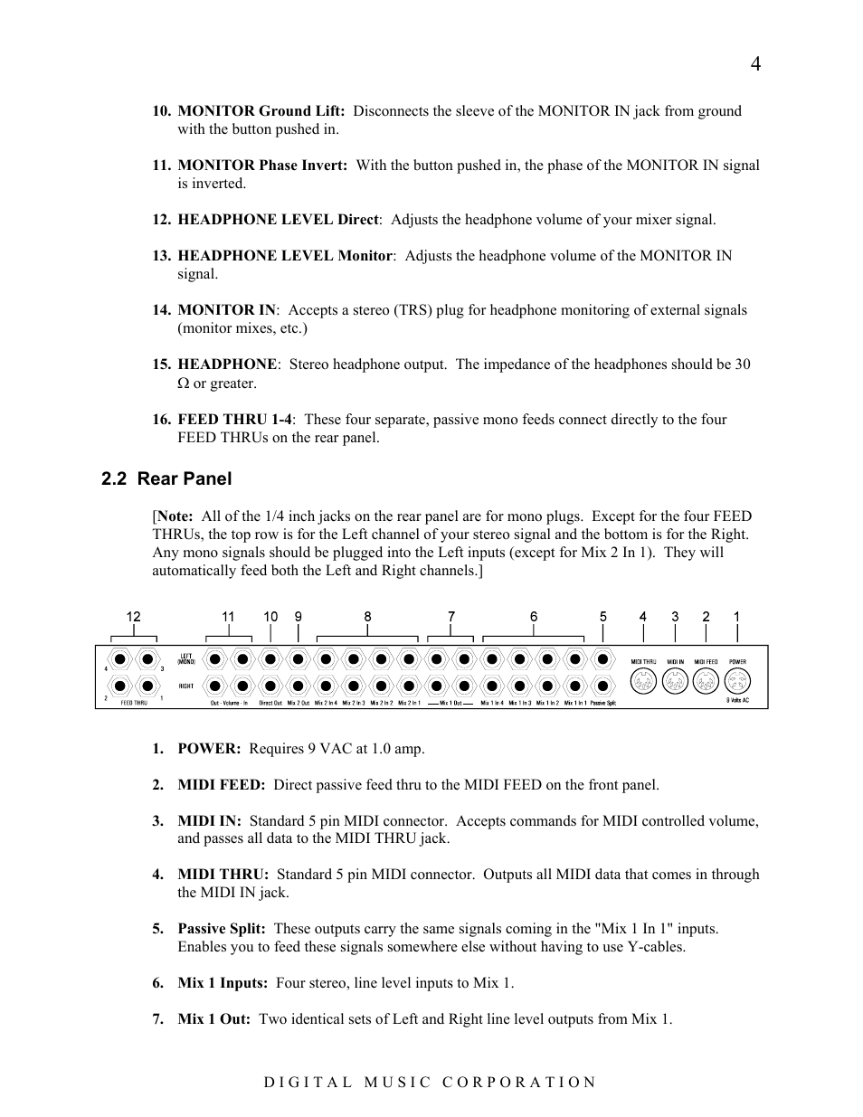 Voodoo Lab System Mix Plus User Manual | Page 5 / 19