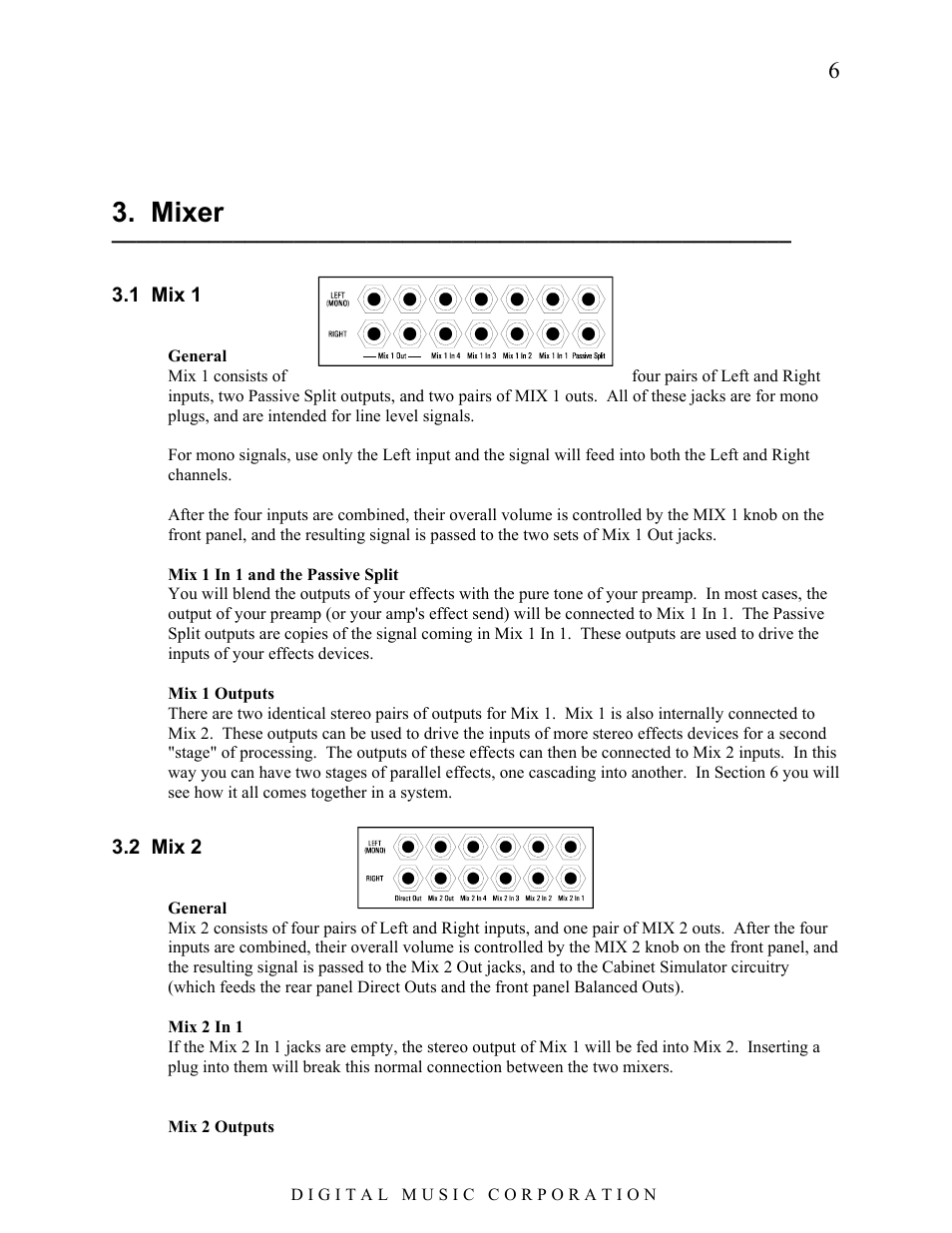 Mixer | Voodoo Lab System Mix Plus User Manual | Page 7 / 19