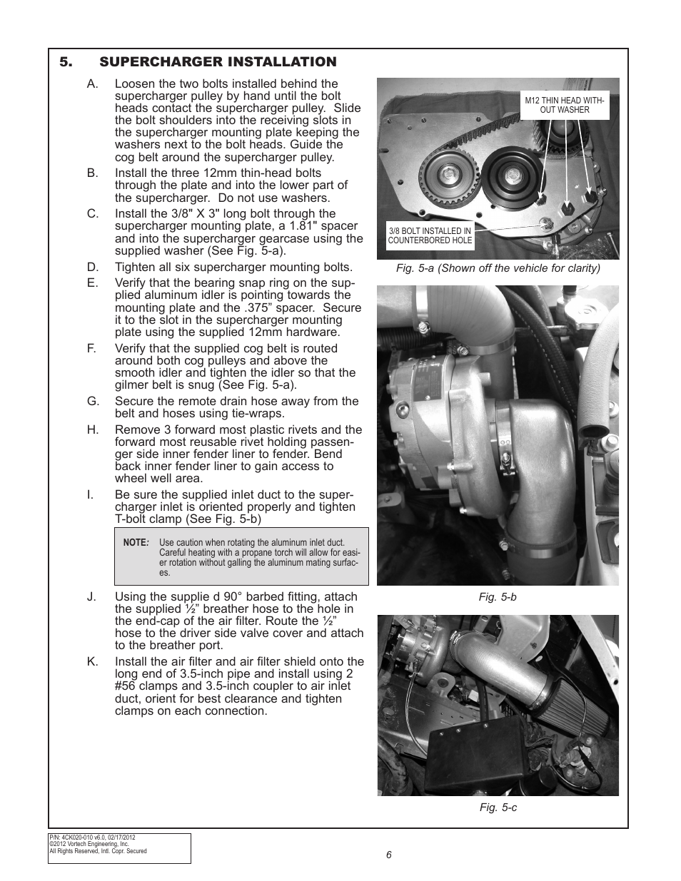 Vortech 2006-2010 6.1L Jeep SRT8 User Manual | Page 16 / 53