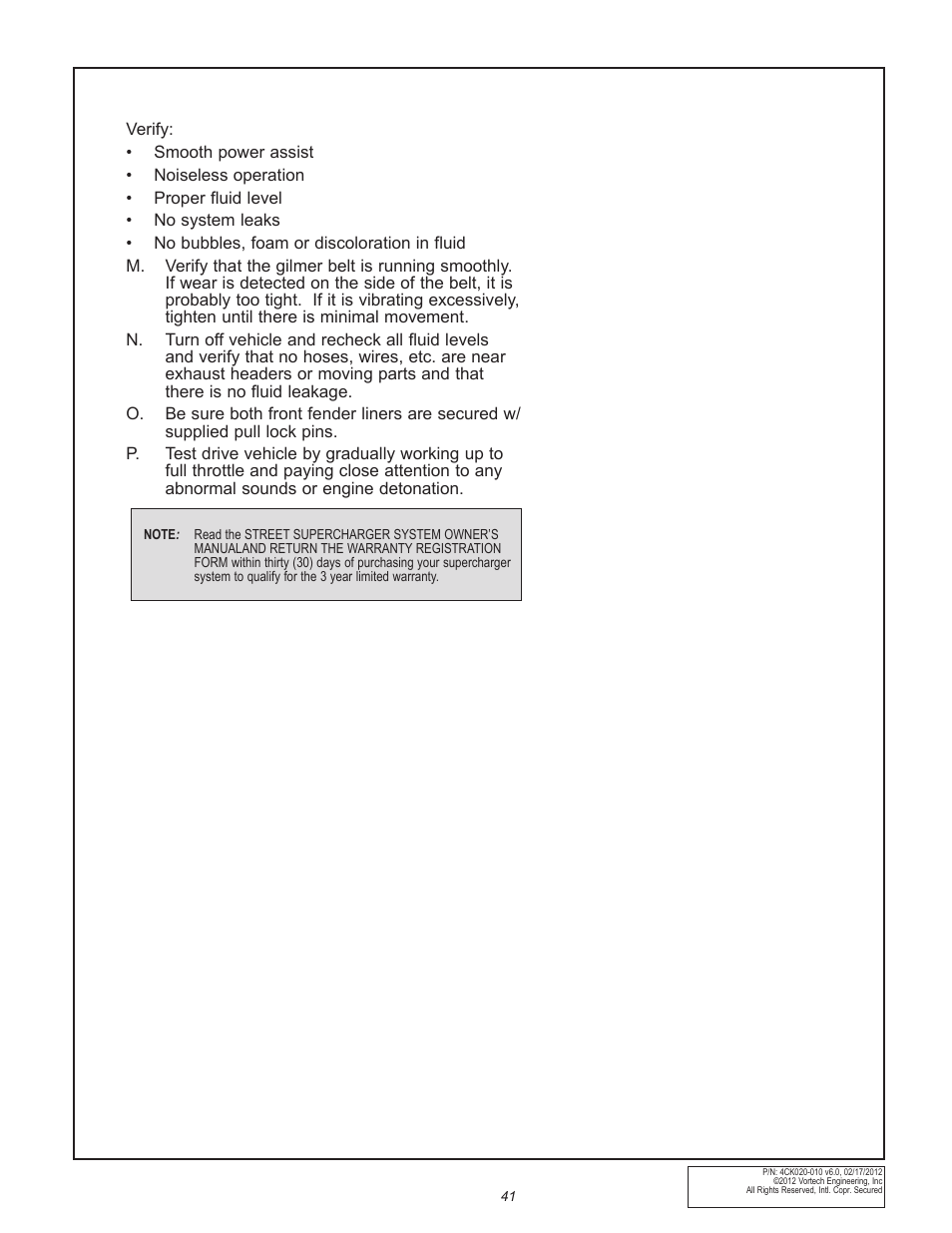 Vortech 2006-2010 6.1L Jeep SRT8 User Manual | Page 51 / 53