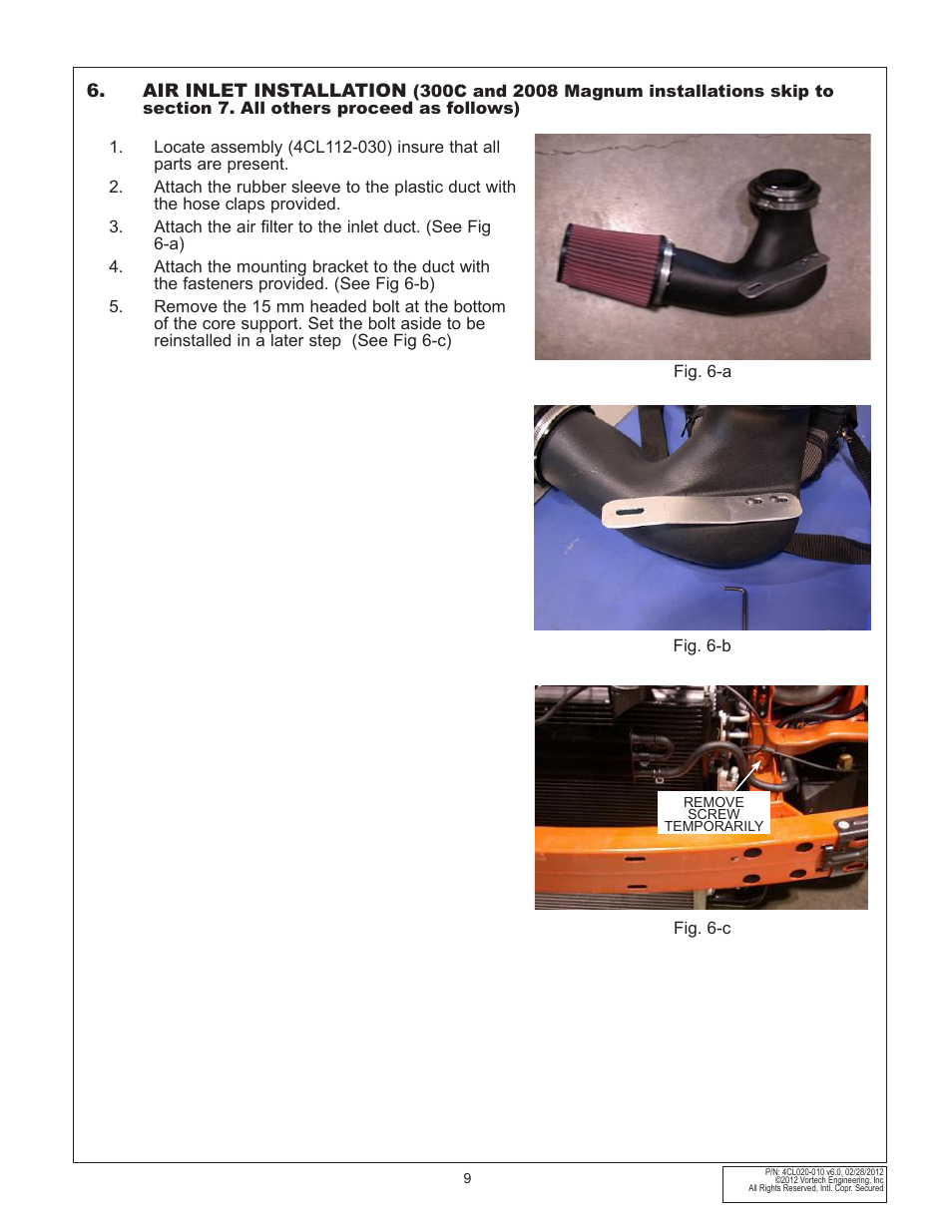 Vortech 2006-2010 6.1L Hemi Cars (Charger, Challenger, Magnum, 300C) User Manual | Page 23 / 38