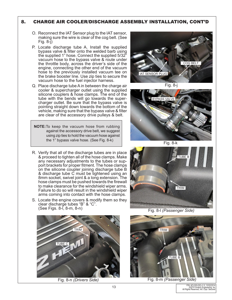 Vortech 2011-2012 6.4L Hemi Challenger User Manual | Page 23 / 30