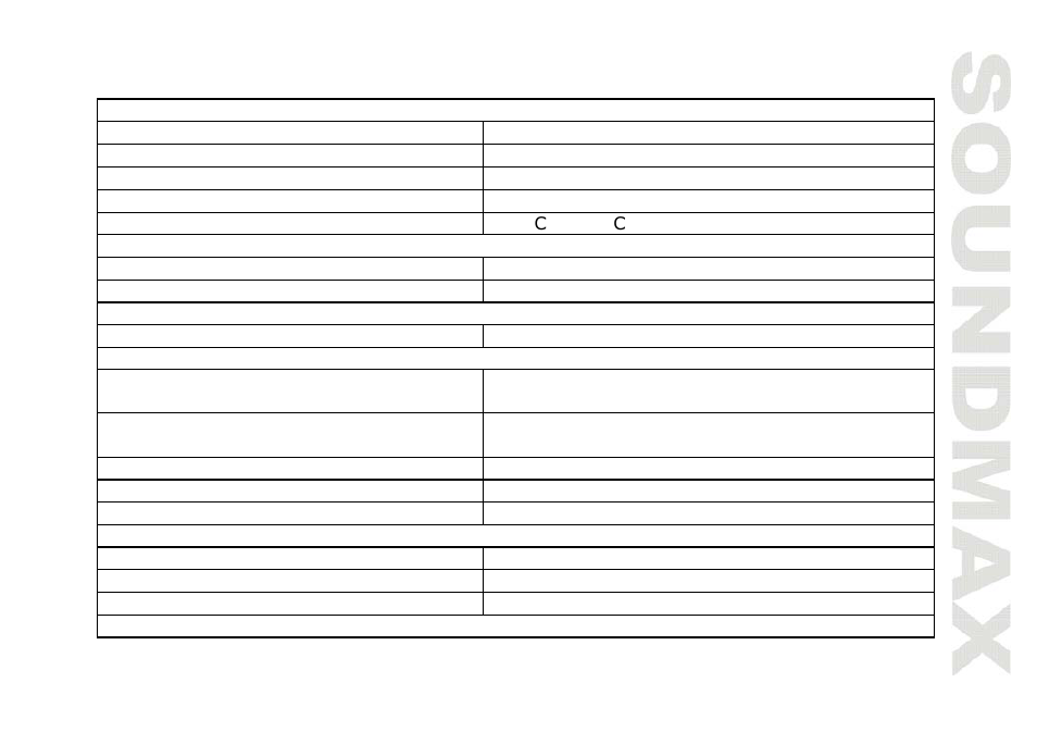 Specification | SoundMax SM-CMD2022 User Manual | Page 38 / 81
