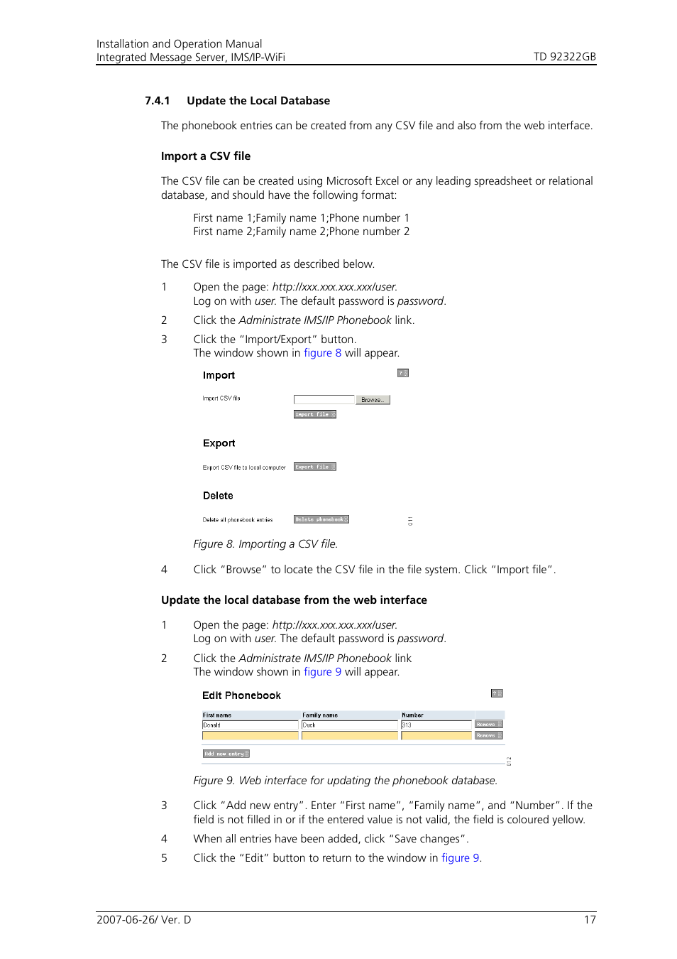 1 update the local database | Cisco TD 92322GB User Manual | Page 20 / 34