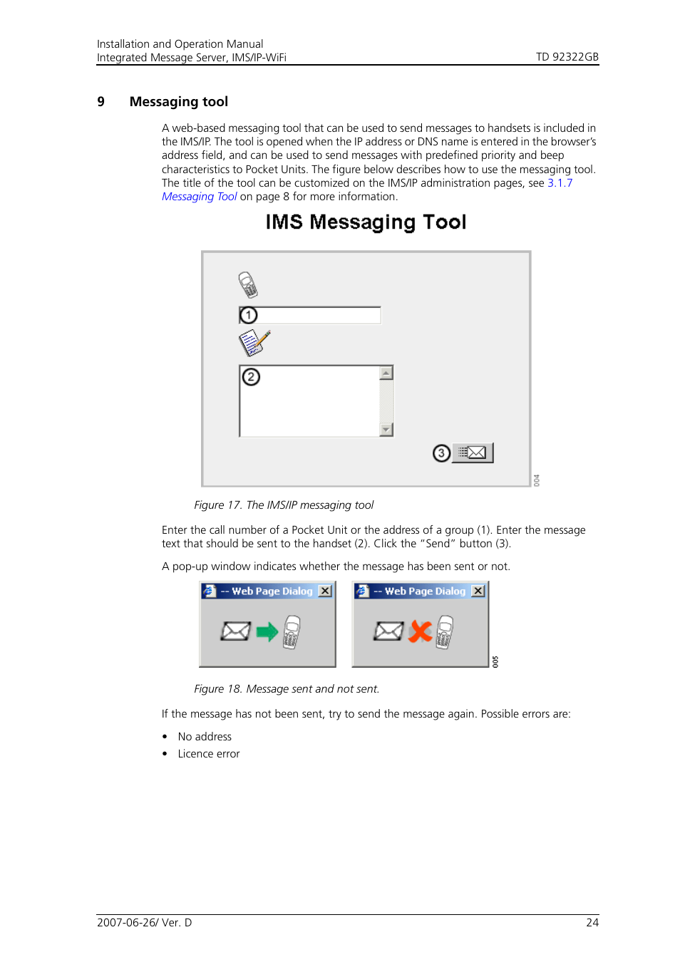 9 messaging tool, 9messaging tool | Cisco TD 92322GB User Manual | Page 27 / 34