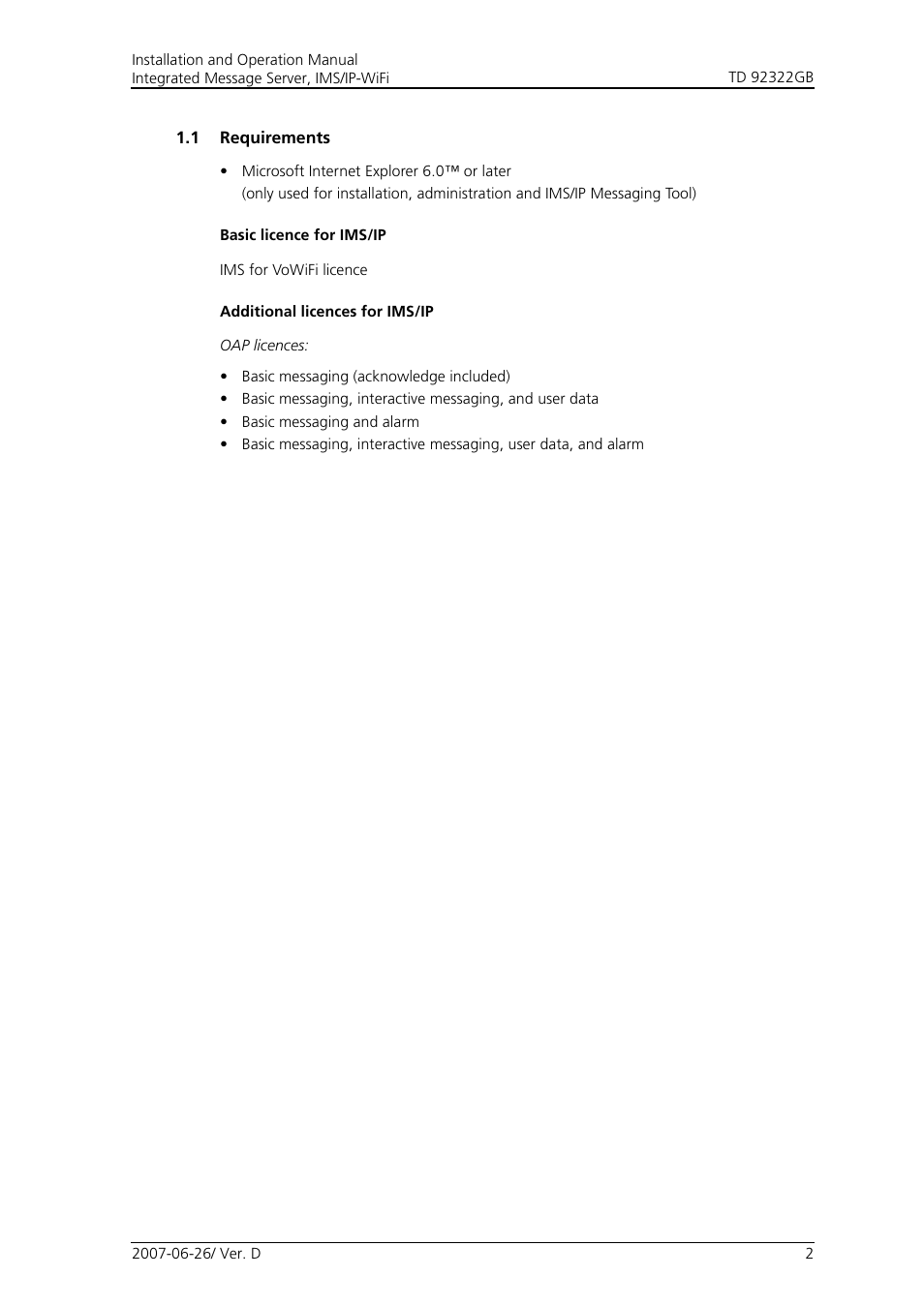 1 requirements | Cisco TD 92322GB User Manual | Page 5 / 34