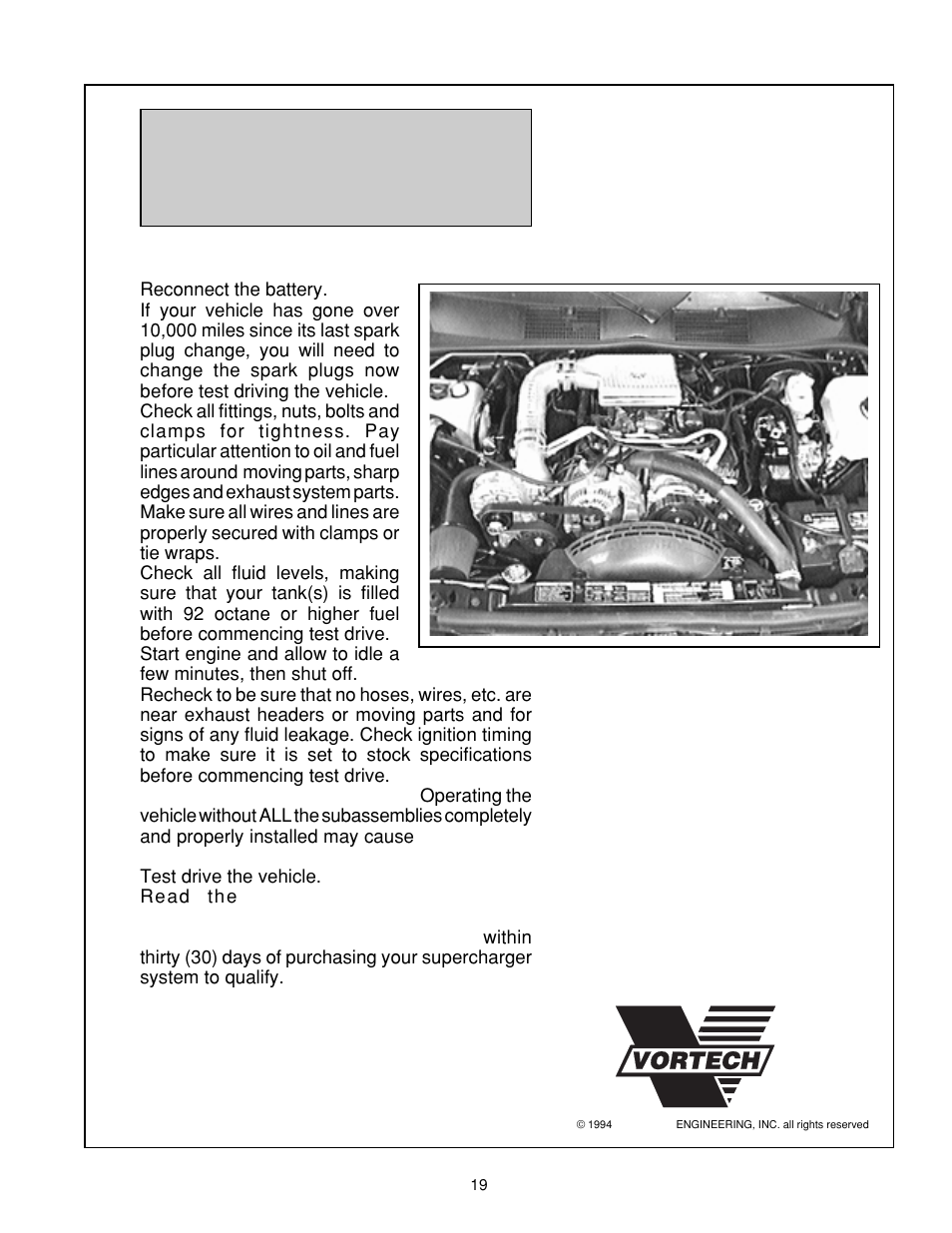 Vortech 1993-1996 5.2L Grand Cherokee User Manual | Page 25 / 25