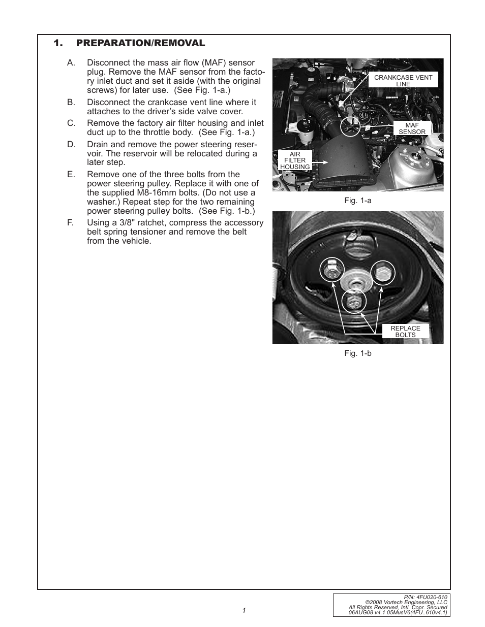 Vortech 2005-2008 Ford 4.0L V6 Mustang User Manual | Page 11 / 42