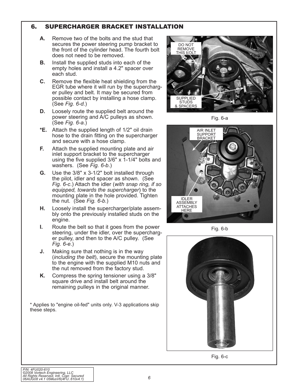 Vortech 2005-2008 Ford 4.0L V6 Mustang User Manual | Page 16 / 42