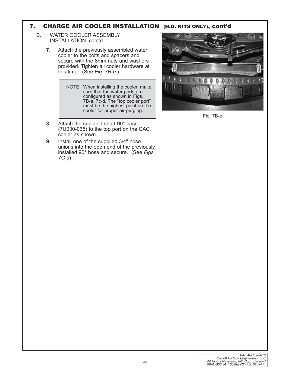 Vortech 2005-2008 Ford 4.0L V6 Mustang User Manual | Page 21 / 42