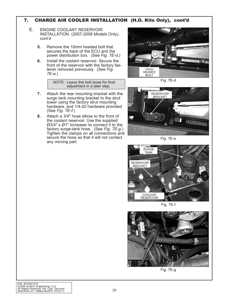 Vortech 2005-2008 Ford 4.0L V6 Mustang User Manual | Page 30 / 42