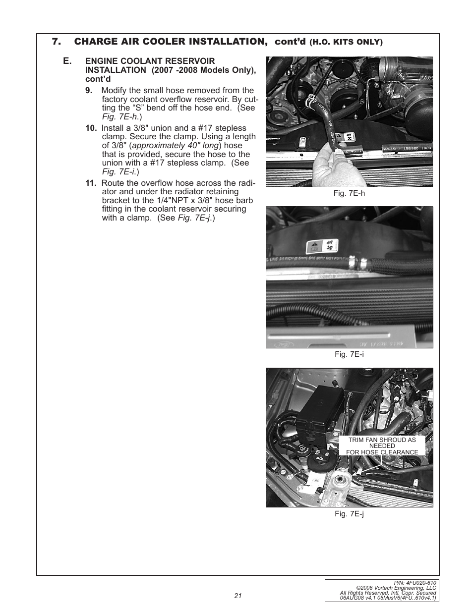 Vortech 2005-2008 Ford 4.0L V6 Mustang User Manual | Page 31 / 42