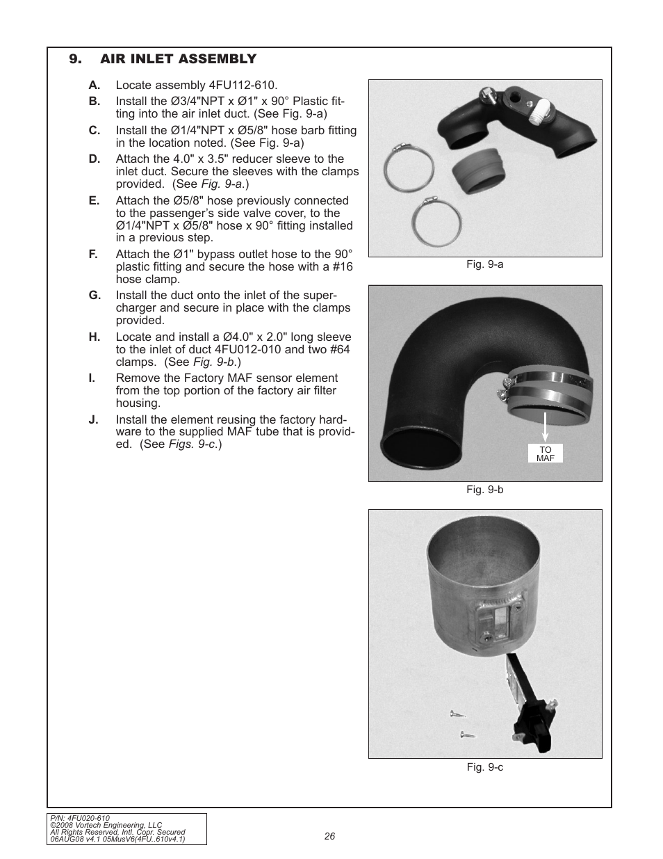 Vortech 2005-2008 Ford 4.0L V6 Mustang User Manual | Page 36 / 42