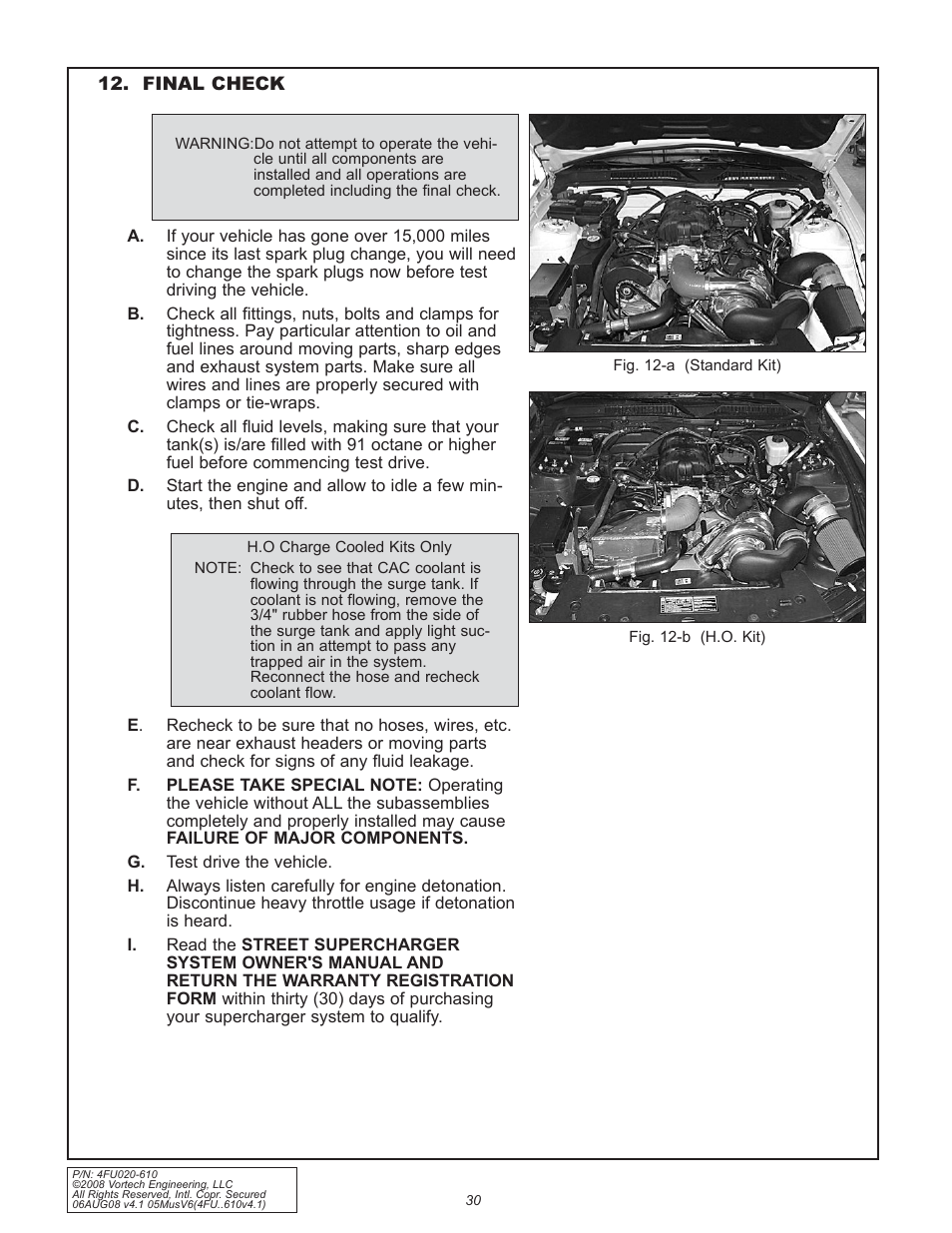 Vortech 2005-2008 Ford 4.0L V6 Mustang User Manual | Page 40 / 42