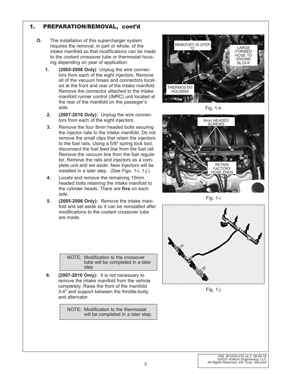 Preparation/removal, cont’d | Vortech 2005-2010 Ford 4.6L 3v Mustang GT User Manual | Page 25 / 82