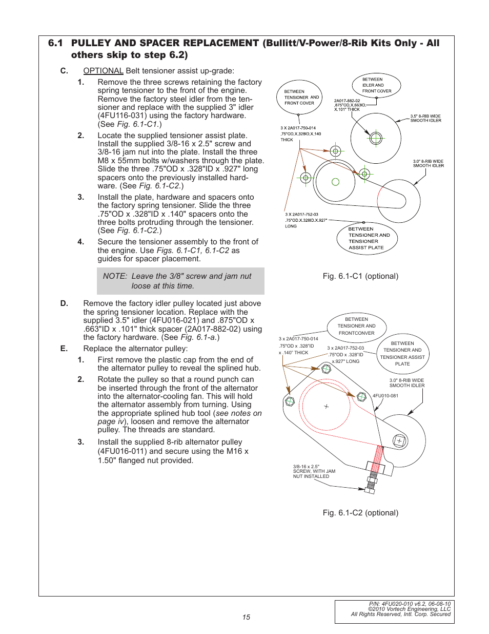 Vortech 2005-2010 Ford 4.6L 3v Mustang GT User Manual | Page 37 / 82