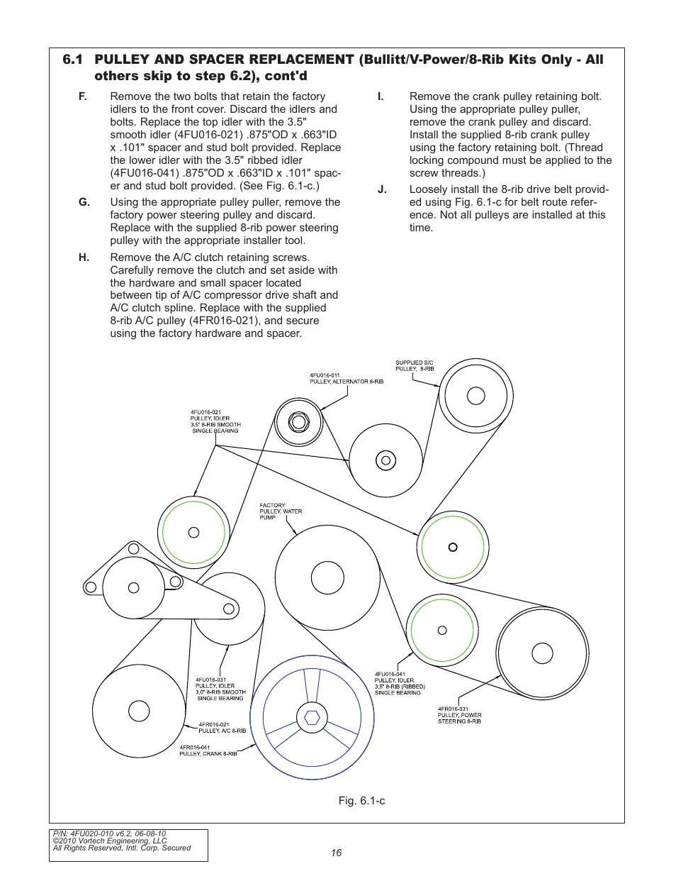 Vortech 2005-2010 Ford 4.6L 3v Mustang GT User Manual | Page 38 / 82