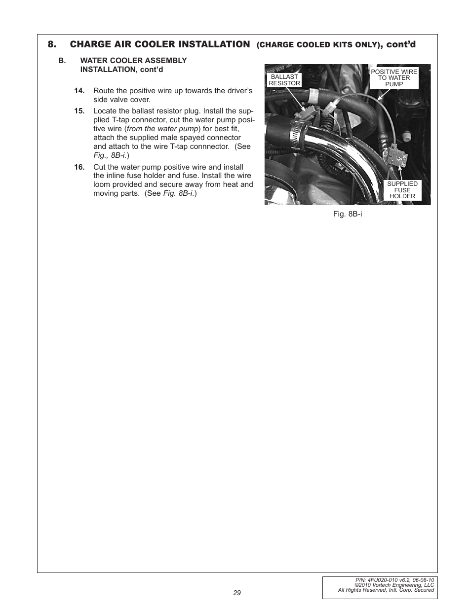Charge air cooler installation, Cont’d | Vortech 2005-2010 Ford 4.6L 3v Mustang GT User Manual | Page 51 / 82
