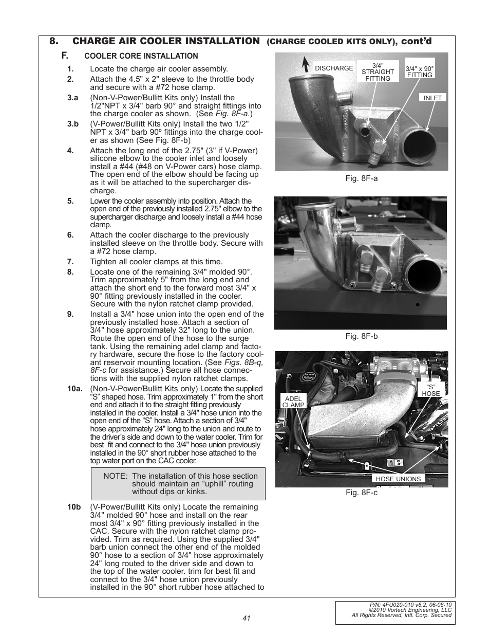 Vortech 2005-2010 Ford 4.6L 3v Mustang GT User Manual | Page 63 / 82