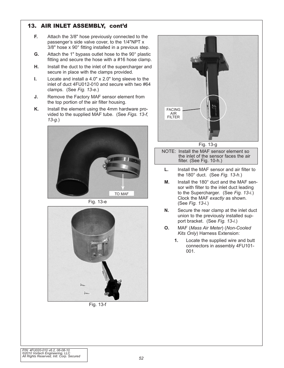 Vortech 2005-2010 Ford 4.6L 3v Mustang GT User Manual | Page 74 / 82