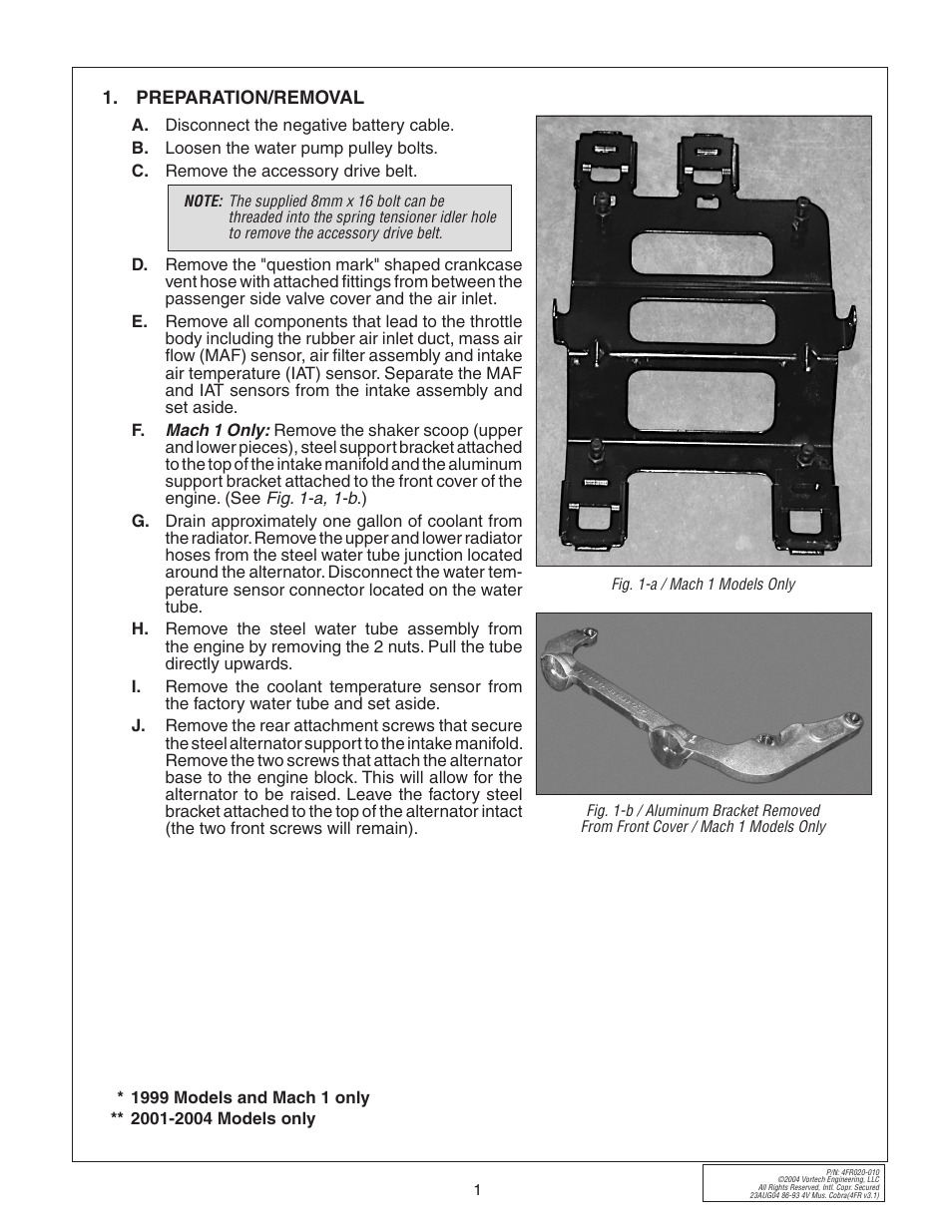 Vortech 2003-2004 Mustang Mach 1 User Manual | Page 13 / 42