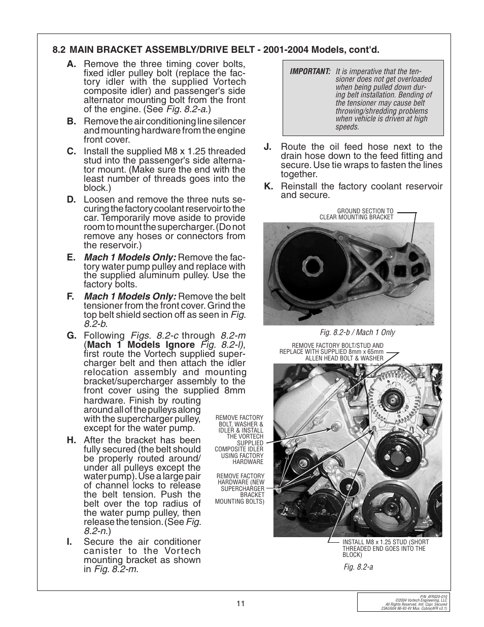 Vortech 2003-2004 Mustang Mach 1 User Manual | Page 23 / 42