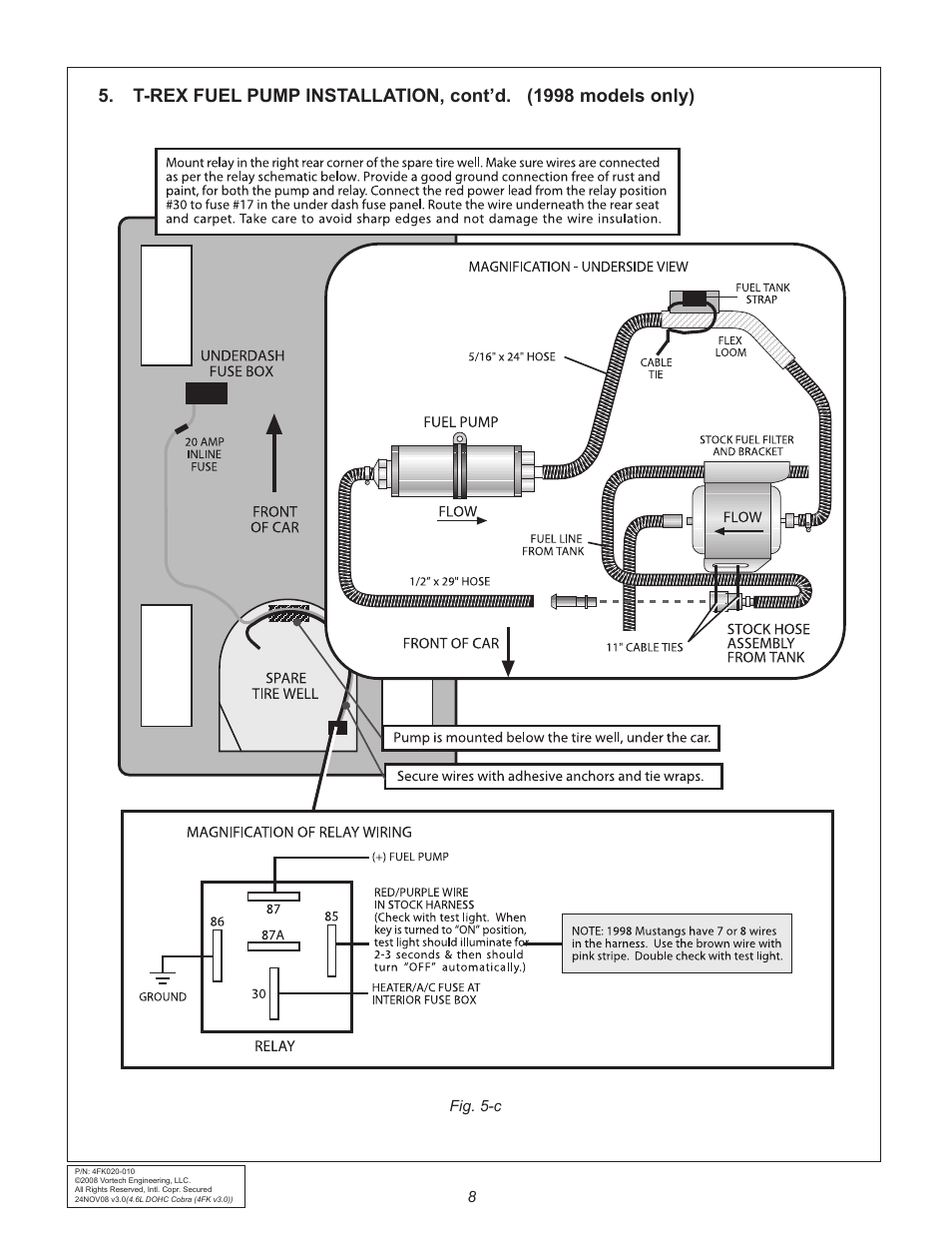 Fig. 5-c | Vortech 1996-1998 Ford 4.6L Mustang Cobra User Manual | Page 18 / 32