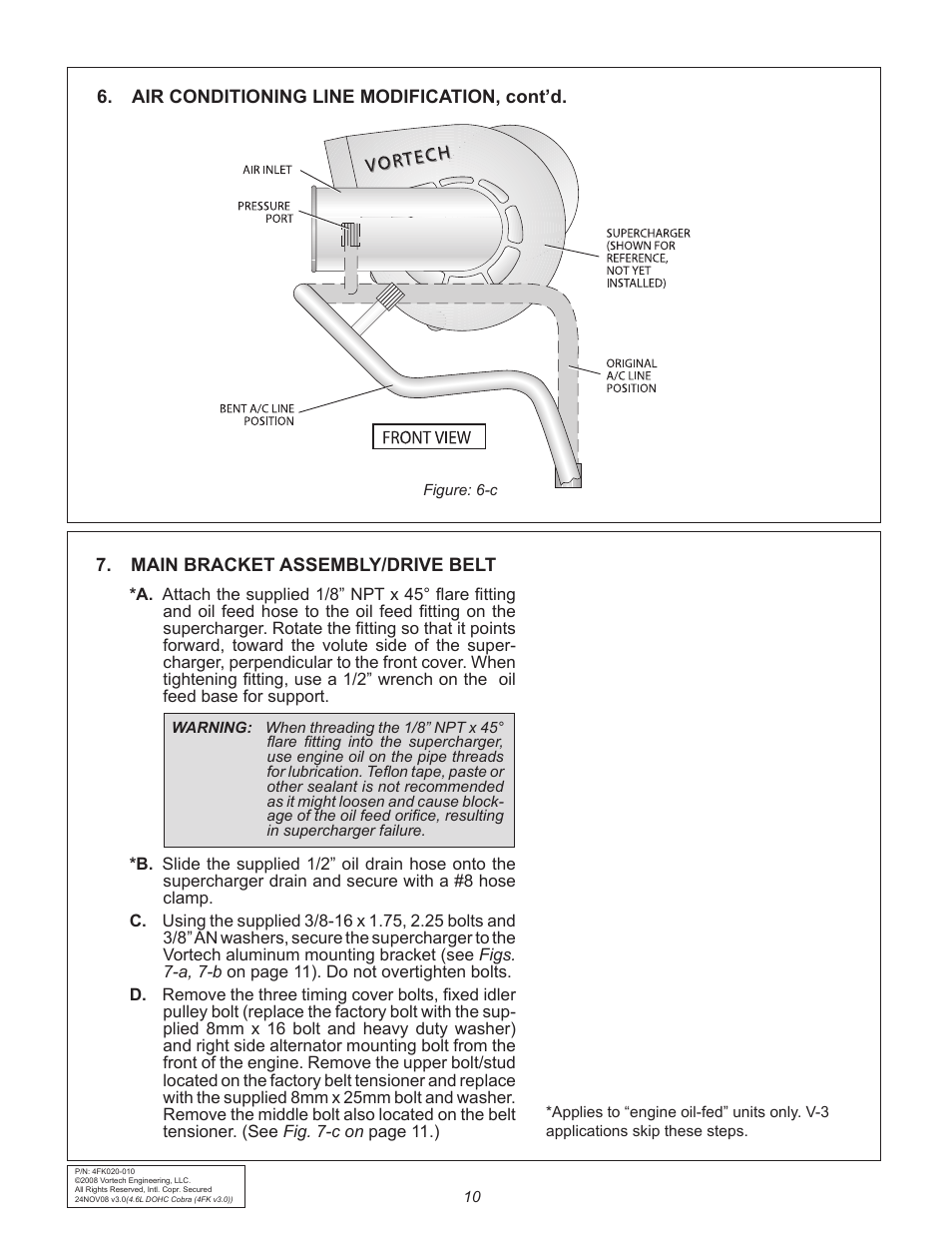 Vortech 1996-1998 Ford 4.6L Mustang Cobra User Manual | Page 20 / 32