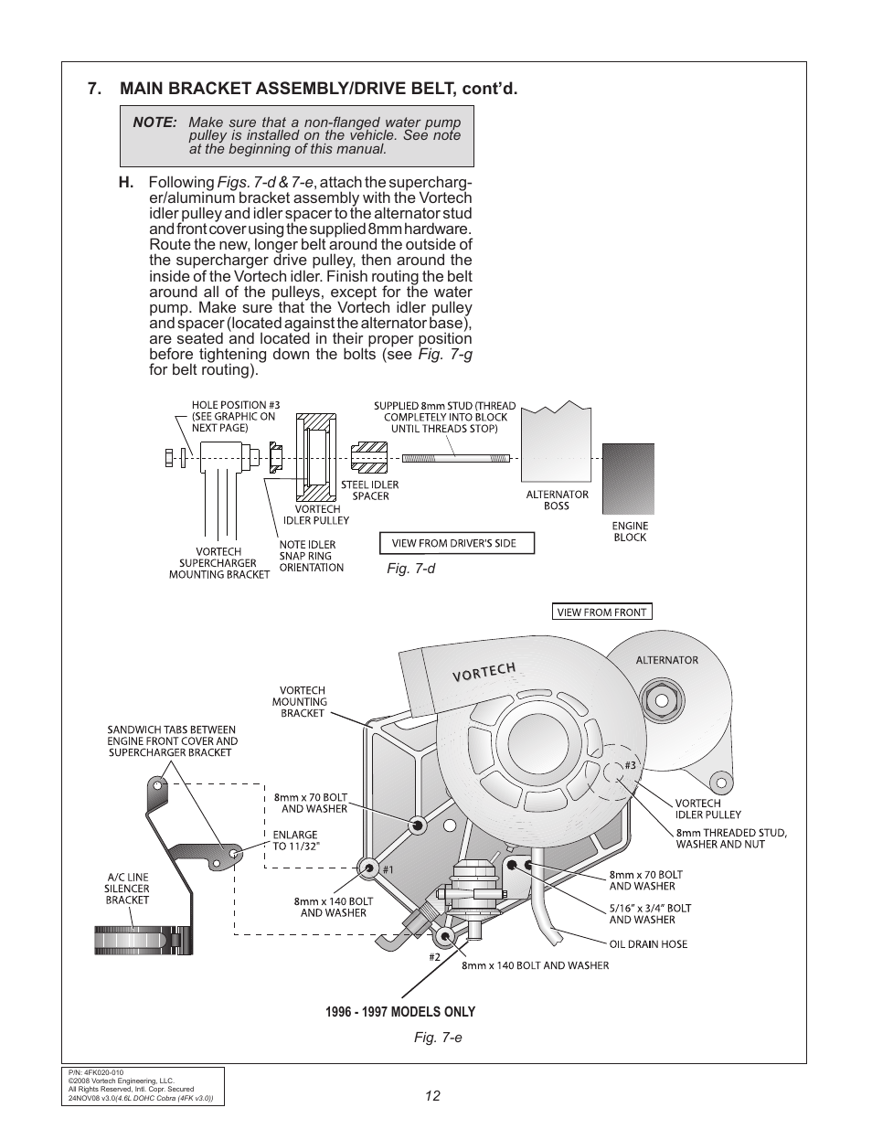 Vortech 1996-1998 Ford 4.6L Mustang Cobra User Manual | Page 22 / 32