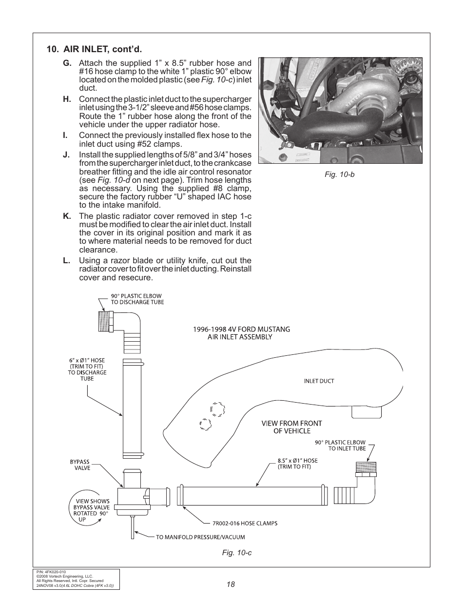 Vortech 1996-1998 Ford 4.6L Mustang Cobra User Manual | Page 28 / 32