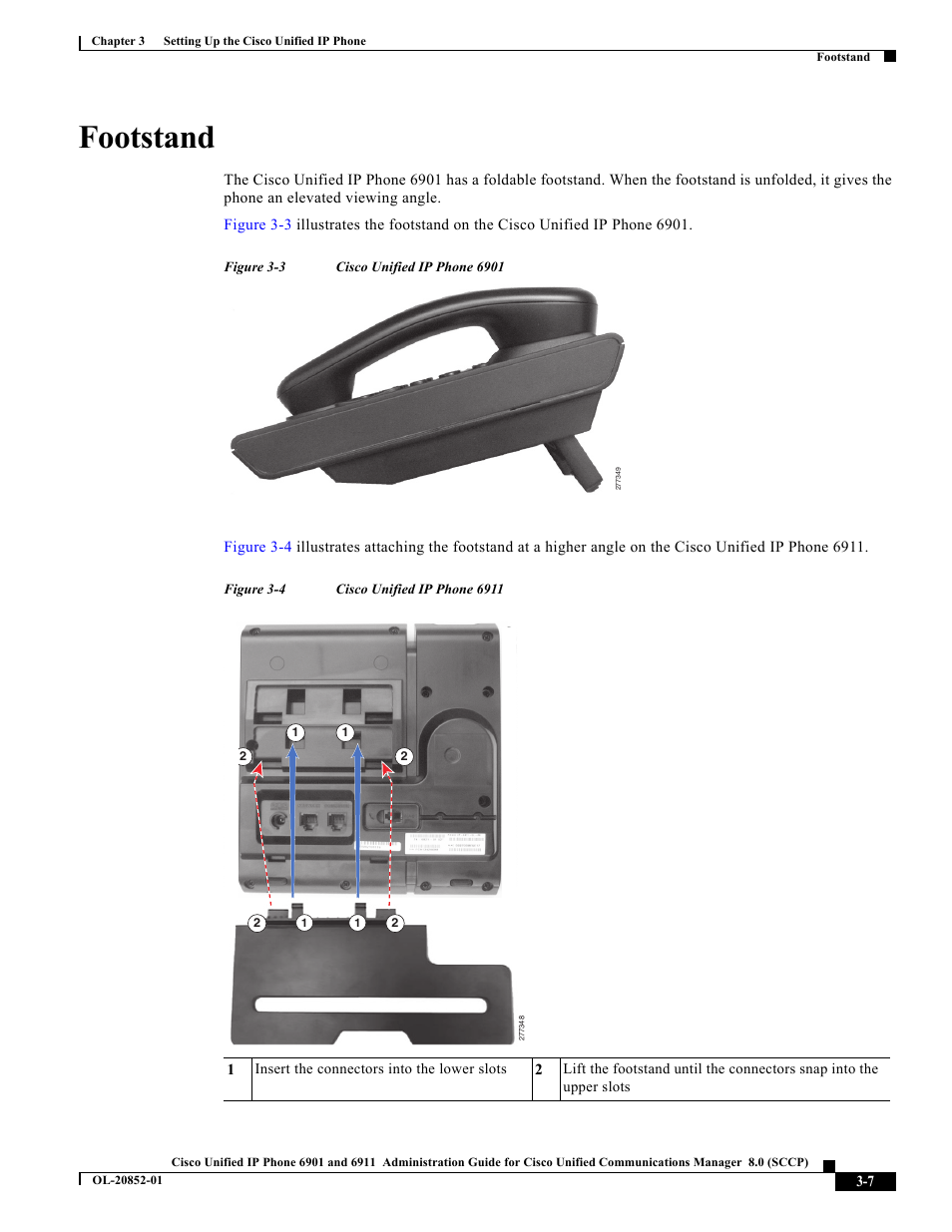 Footstand | Cisco 6901 User Manual | Page 7 / 10