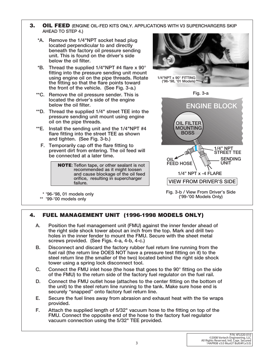 Engine block | Vortech 1996-2004 Ford 4.6 Mustang GT User Manual | Page 14 / 39