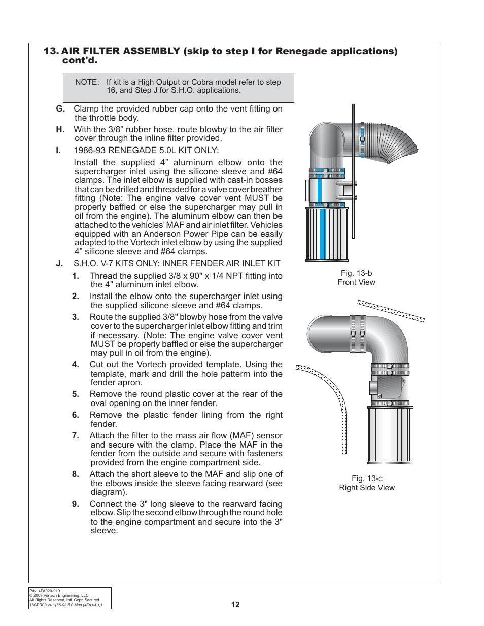 Vortech 1986-1993 Ford 5.0 Mustang User Manual | Page 24 / 30