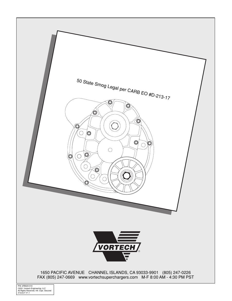 Vortech 1987-1997 Ford 7.5L Truck/SUV User Manual | 18 pages