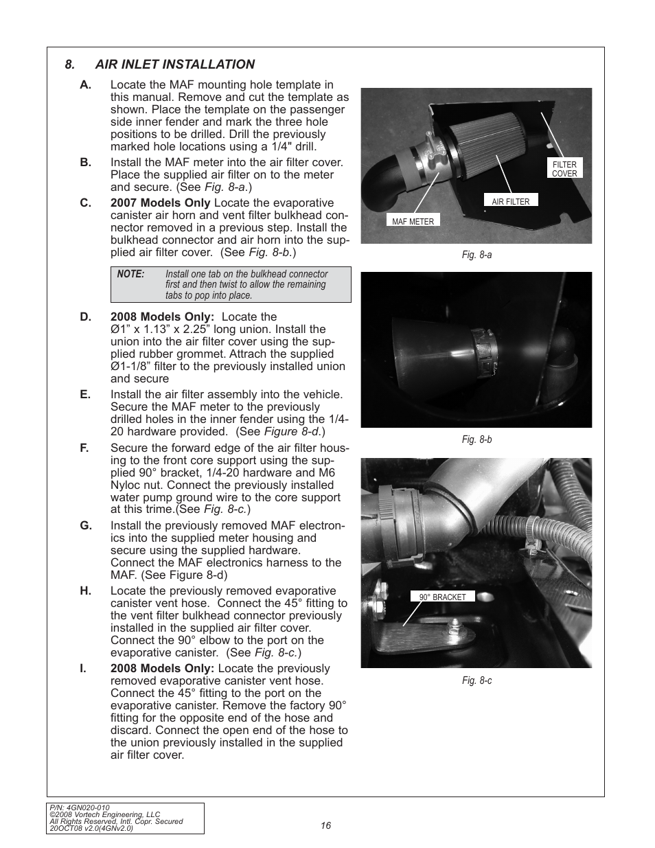 Vortech H3 I-5 Hummer - 2006-2008 User Manual | Page 24 / 32