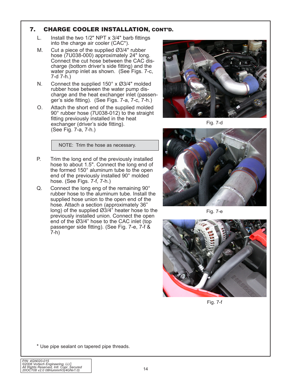Vortech Alpha H3 Hummer - 2008 User Manual | Page 20 / 30
