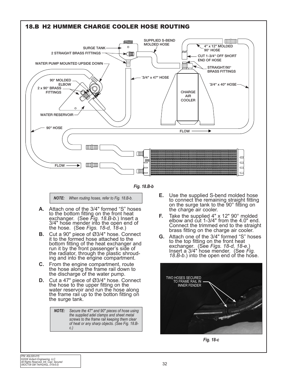 B h2 hummer charge cooler hose routing | Vortech 2003-2004 Chevrolet SS User Manual | Page 50 / 58
