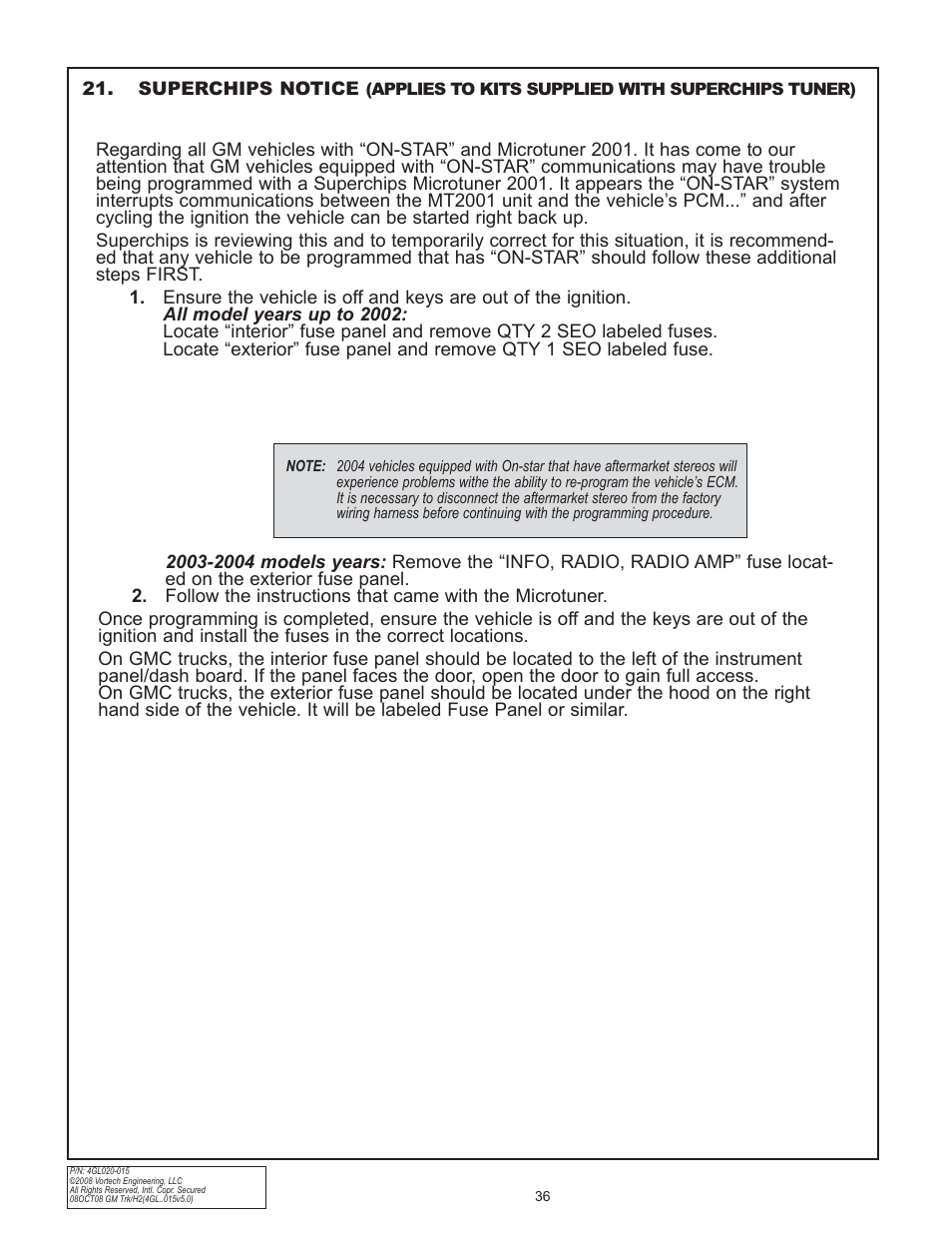 Vortech 2003-2004 Chevrolet SS User Manual | Page 54 / 58