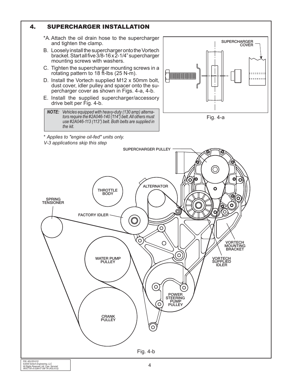 Supercharger installation | Vortech 1999-2006 4.8L/5.3L/6.0L Light Truck/SUV User Manual | Page 14 / 32