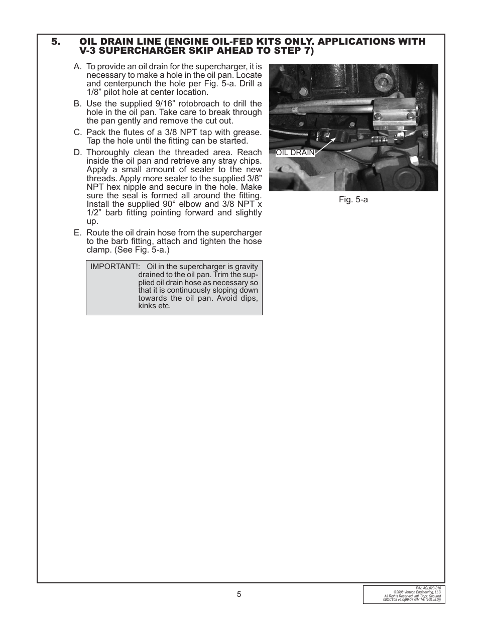 Vortech 1999-2006 4.8L/5.3L/6.0L Light Truck/SUV User Manual | Page 15 / 32