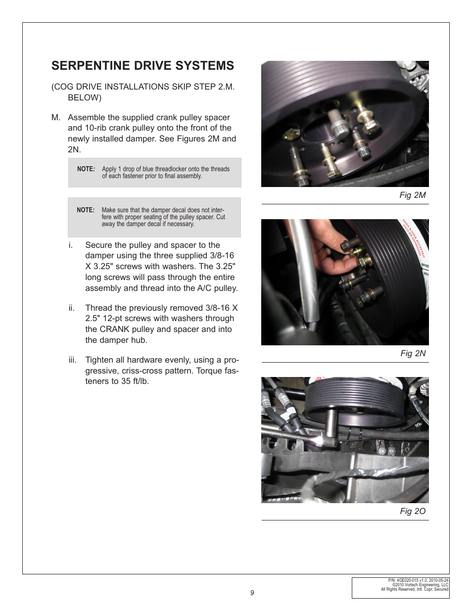 Serpentine drive systems | Vortech Universal GM LSX Tuner Kits User Manual | Page 19 / 42