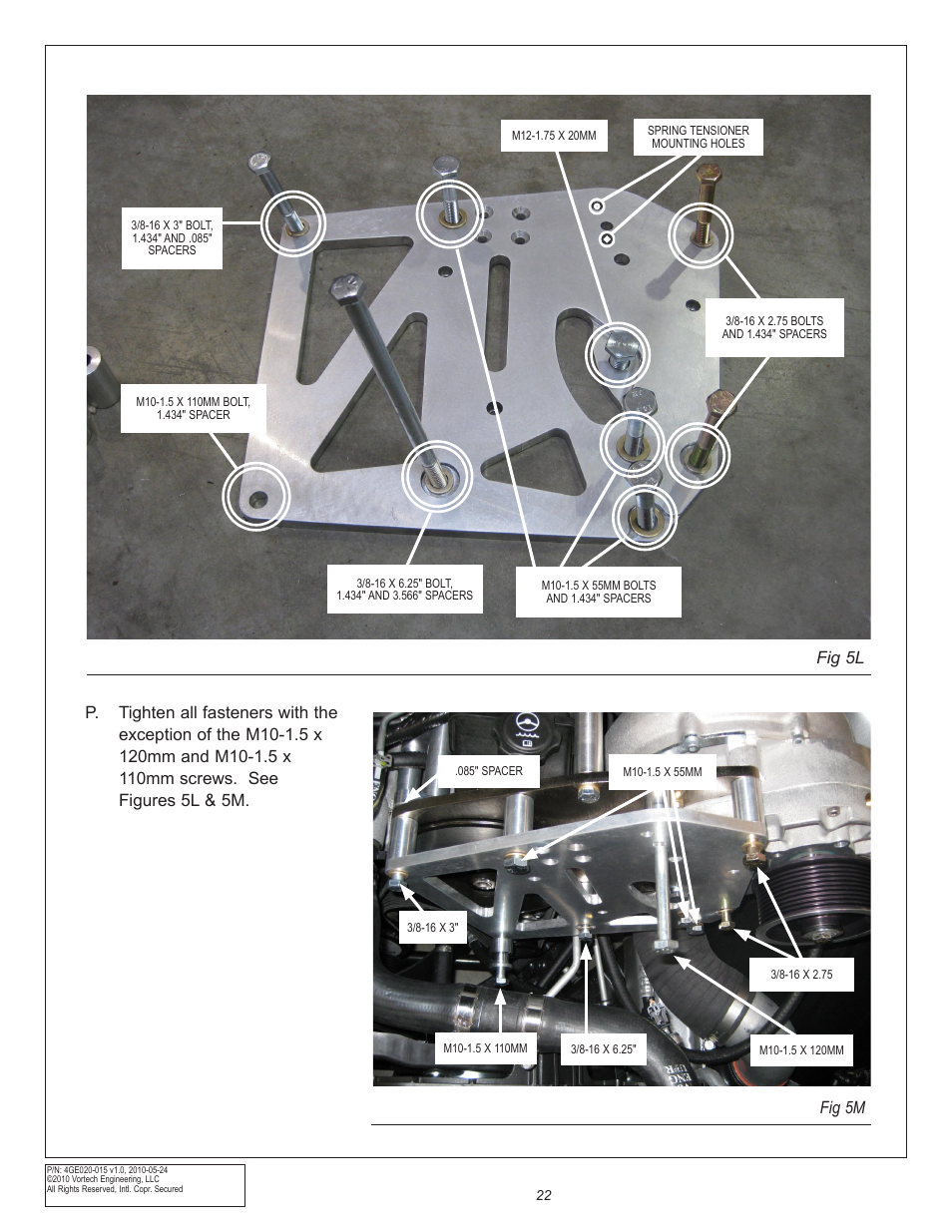 Fig 5m, Fig 5l | Vortech Universal GM LSX Tuner Kits User Manual | Page 32 / 42